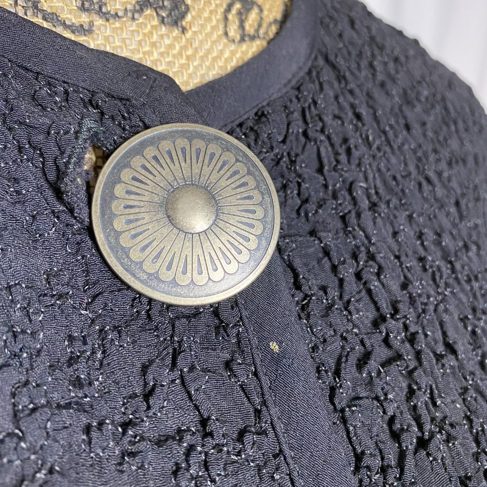 Double D Ranch Black Silver Button Up Cardigan Ja… - image 4